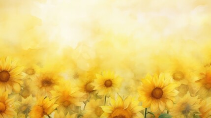 Obraz premium seamless water color yellow texture
