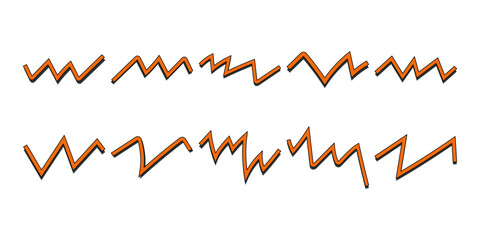 Retro Zigzag Decorative Shape