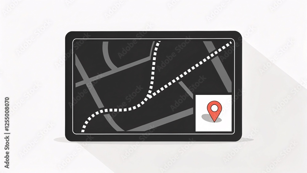 Poster navigating urban landscapes interactive map display city center digital content modern environment a