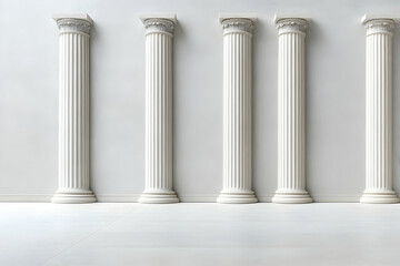 Classic White Columns Architectural Background