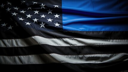 support thin blue line flag