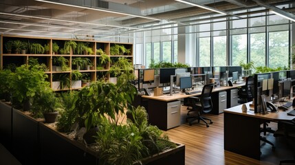 Naklejka premium recycled commercial office space