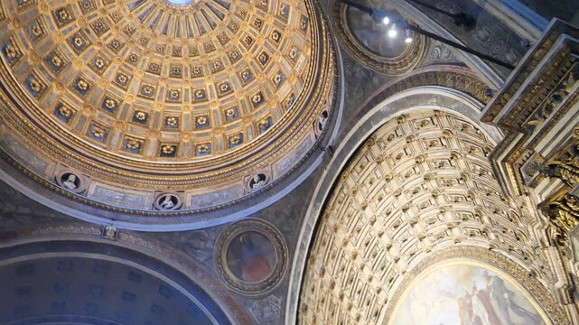 San Satiro chruch in Milan, with incredible special prospective by Donato Bramante