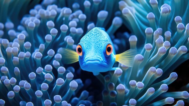 marine blue chromis