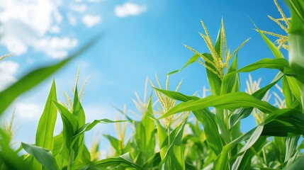 Obraz premium green corn plant