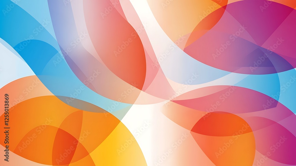 Poster abstract colorful fluid shapes background. possible use for wallpaper or website design