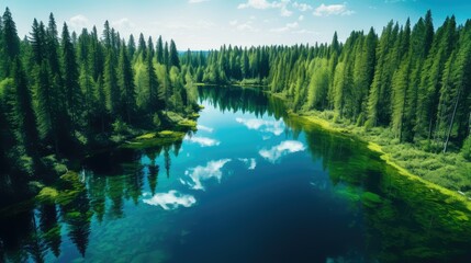 Obraz premium reflection water top