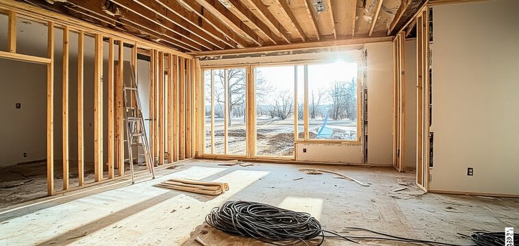 A well-planned room renovation enhances interior space and design, maximizing potential with quality window frames and expert contractor work for a beautiful home improvement.