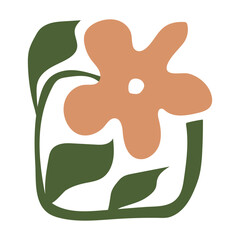 Abstract Plant Organic Shape