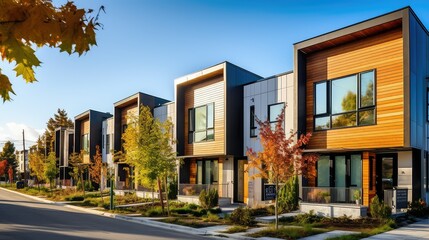 Naklejka premium windows new housing construction