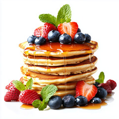 pancakes with berries