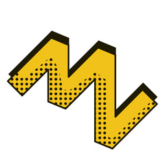 Retro Zig Zag Line Decoration