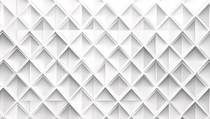 Fototapeta premium Abstract white geometric background with diamond pattern and texture