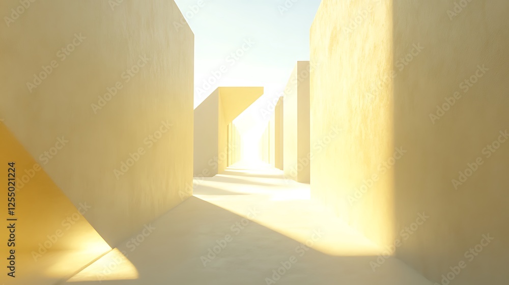Poster abstract architecture corridor