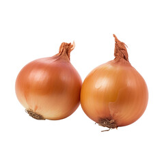 red onions isolated on transparent white background, clipping path
