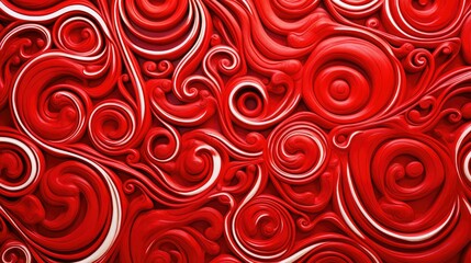 shapes red background pattern