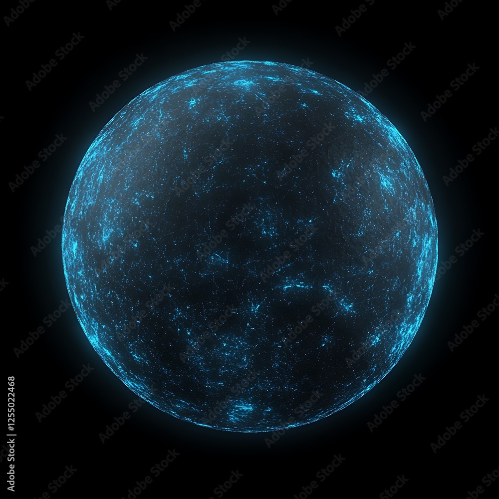 Poster luminous globe networked planet futuristic visualization of global connections and interconnectivity