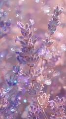 Obraz premium Lavender blossom crystal flower.