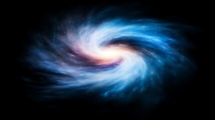 Fototapeta premium Mesmerizing Swirl Galaxy in Deep Space Abstract Illustration Dark Cosmic Background Sci Fi Mystery