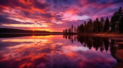 Obraz premium sky orange sunrise