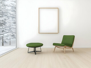 Modern Room Interior 3D Illustration