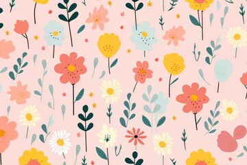 Spring pattern backgrounds flower.