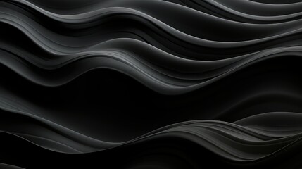 Obraz premium undulating black wave background