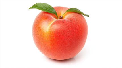 Ripe peach glistening with golden orange hue, soft fuzzy skin revealing peak freshness, embodying summer's sweet essence and natural juicy perfection