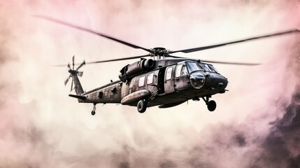 Fototapeta premium military uh-60 black hawk