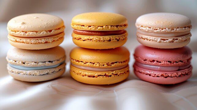 banni&Atilde;&uml;re web rempli de macarons multicolores  HD 8K wallpaper Photographic Image