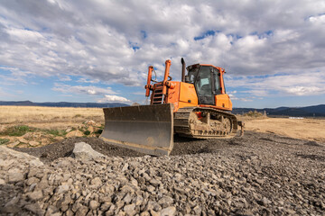 Heavy machinery for the construction