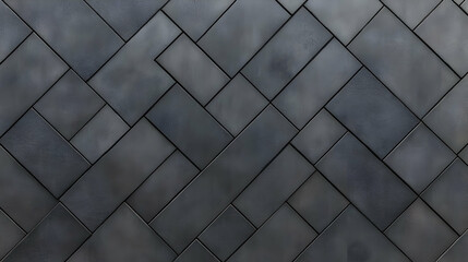 Dark Gray Diagonal Tile Pattern Background Illustration