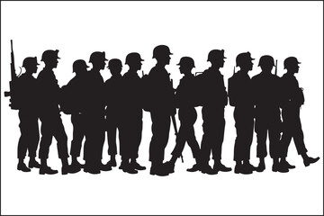 Shadow Warriors: Soldier Silhouettes in Action