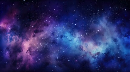 Obraz premium nebula purple blue galaxy