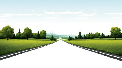 Fototapeta premium simple road clip art