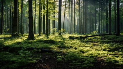 Obraz premium greenery forest wood