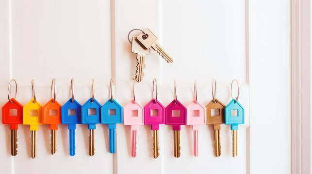 unlock keys in door