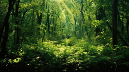 Fototapeta premium lush leaves green