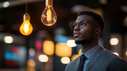 A young entrepreneur pitching an idea to investors, highlighting trust in innovation