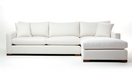 Fototapeta premium chaise sofa white background