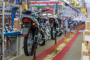 Plant of modern light civil motorcycles.