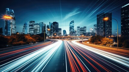 Obraz premium speed highway road