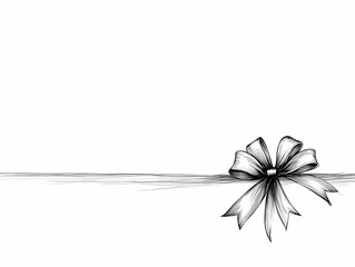 Naklejka premium Elegant Bow Illustration, Graphic Design Resource