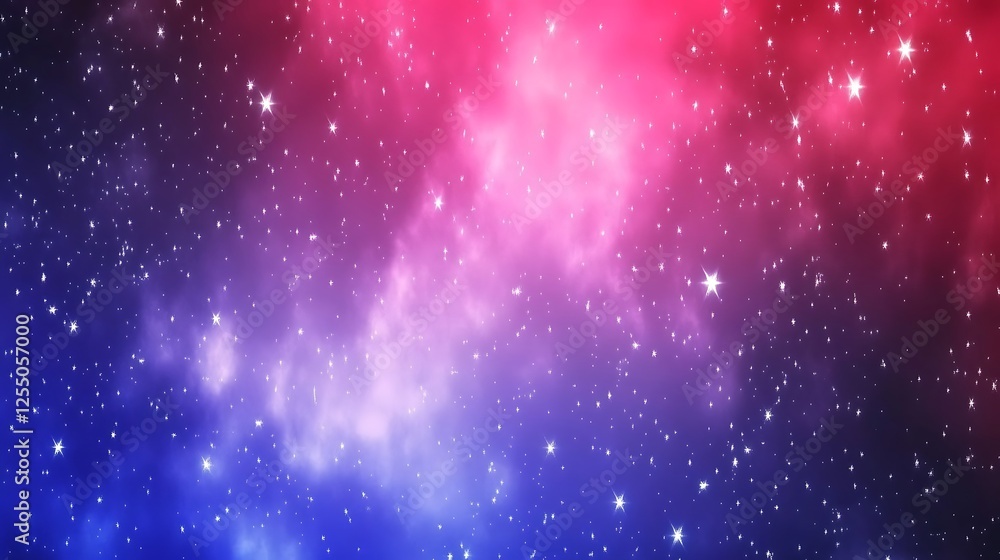 Poster shimmering nebulae a cosmic canvas of stellar glows and interstellar radiance in the vast expanse