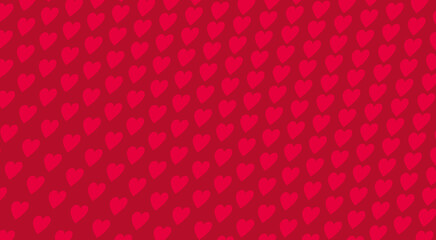 Dark red heart pattern. Deeply romantic texture background. The repeating heart shapes offers a versatile backdrop for various creative applications.