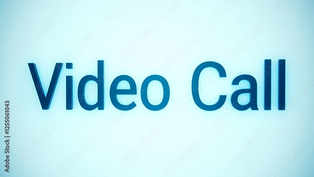 Aufkleber Modern communication through video call display in digital format