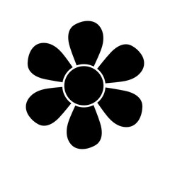 Flower icon vector. Garden illustration sign. Flora symbol or logo.