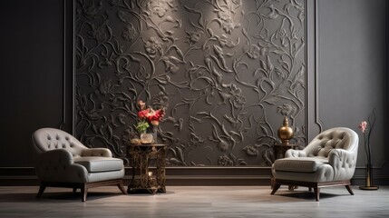 intricate textured wall