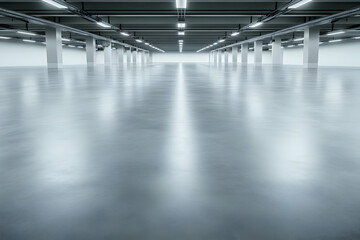 Empty Modern Building Interior 3D Render