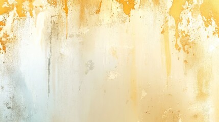 Abstract Gold And White Paint Texture Background